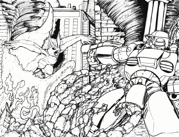 Et Ma 3 17 vs. Rainsha coloring page image