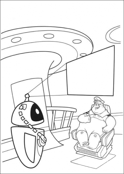 Eva And Captain  coloring page image