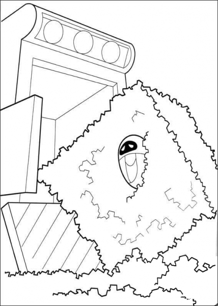 Eva In The Trash  coloring page image