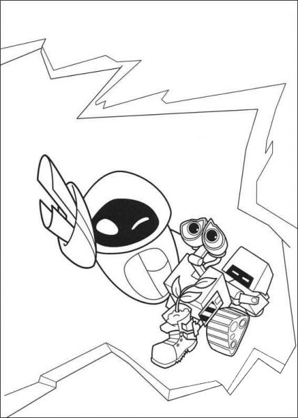 Eva Is Flying Up Fast  coloring page image