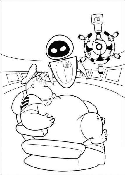 Eva Is Warning Captain  coloring page image