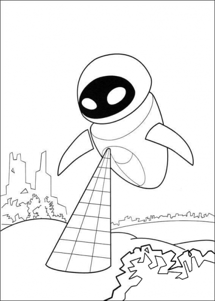Eva Searches For The Plant  coloring page image