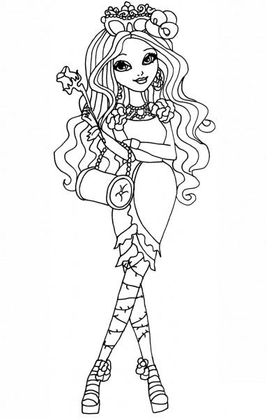 Ever After High Briar Beauty coloring page image