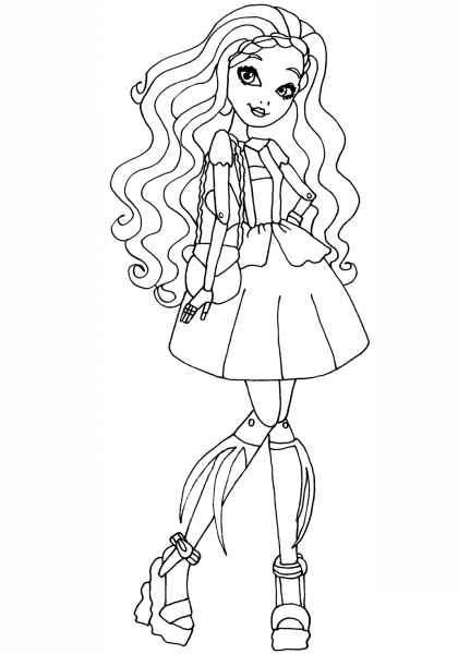 Ever After High Cedar Wood coloring page image