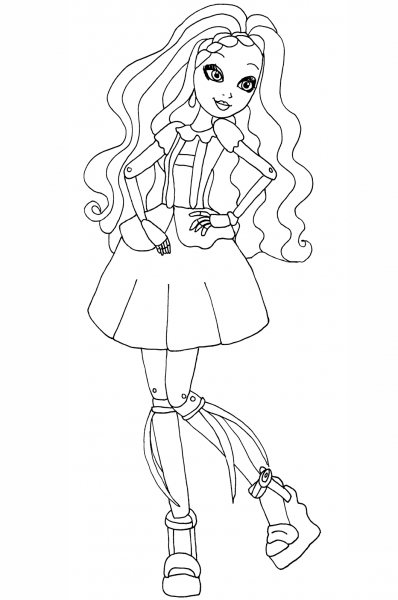 Ever After High Cedar Woods coloring page image