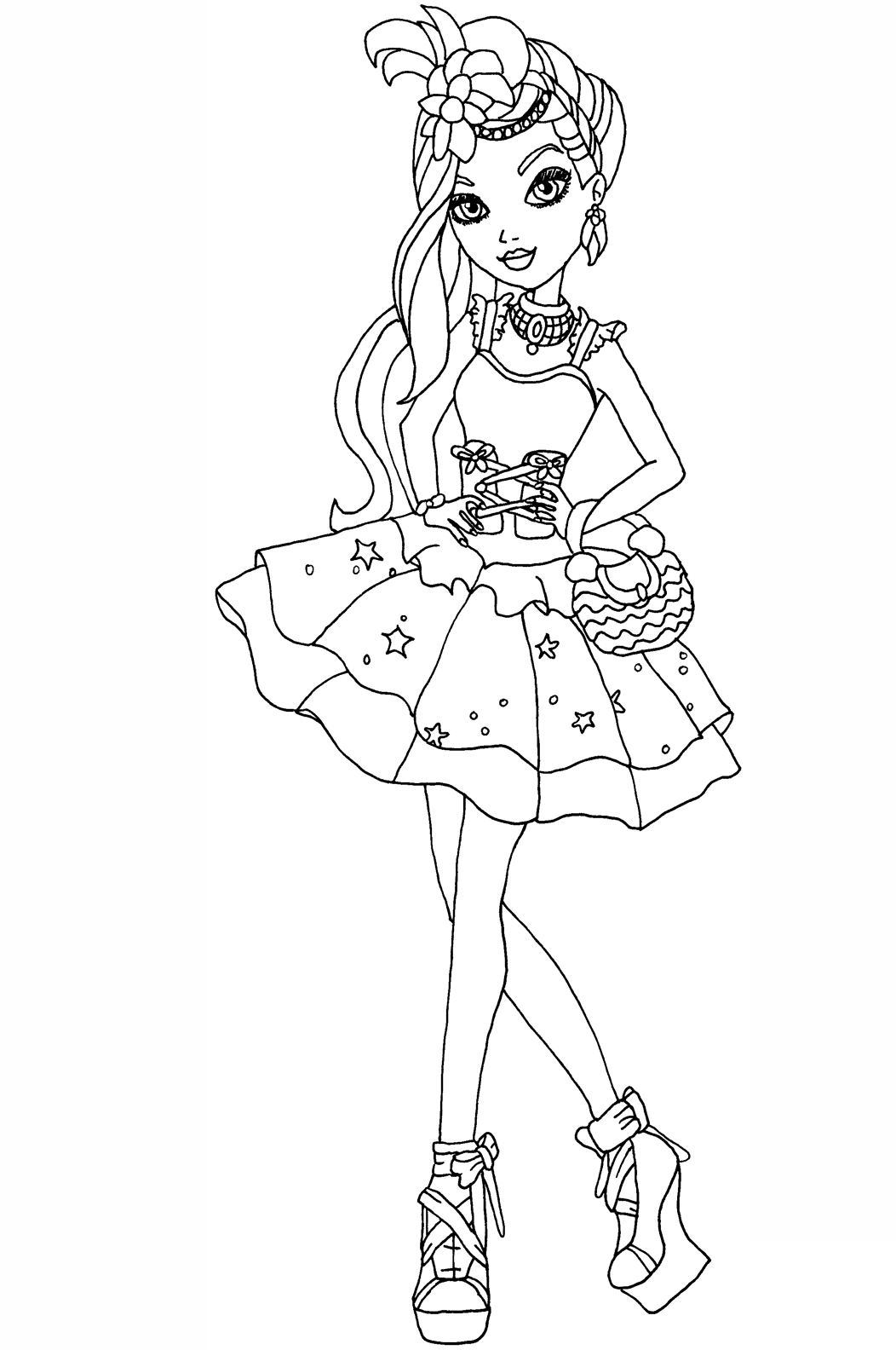 Ever After High Duchess Swan coloring page - ColouringPages