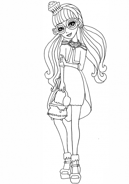 Ever After High Ginger Breadhouse coloring page image