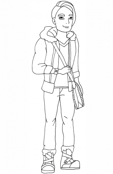 Ever After High Hunter Huntsman coloring page image