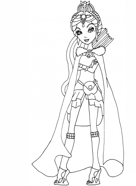 Ever After High Legacy Day Raven coloring page image