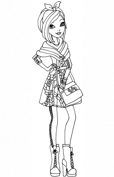 Ever After High Poppy O’Hair coloring page image
