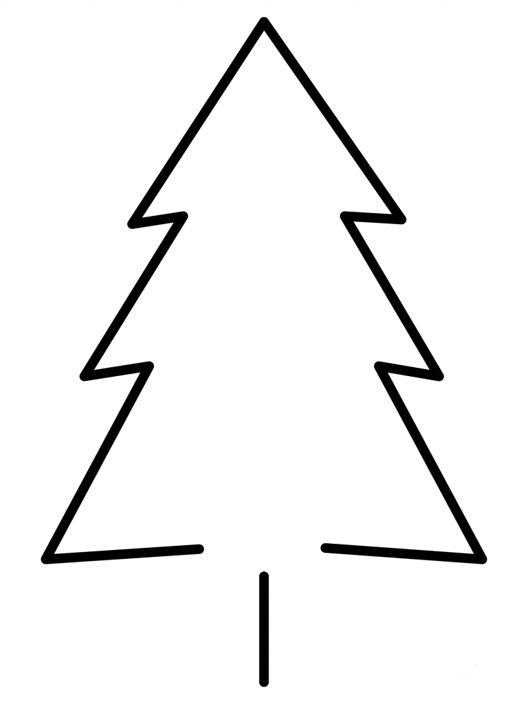 Evergreen Tree Emoji coloring page - ColouringPages