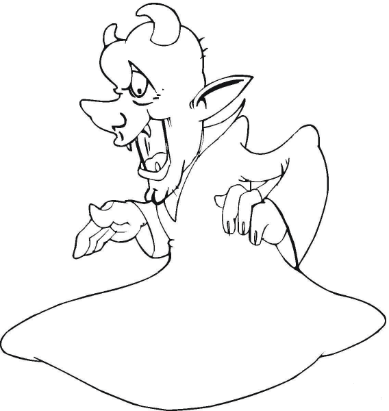 Evil Demon  coloring page image