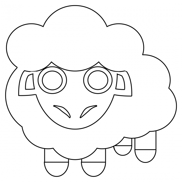 Ewe coloring page image