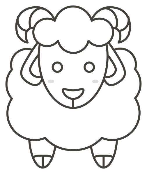 Ewe coloring page image