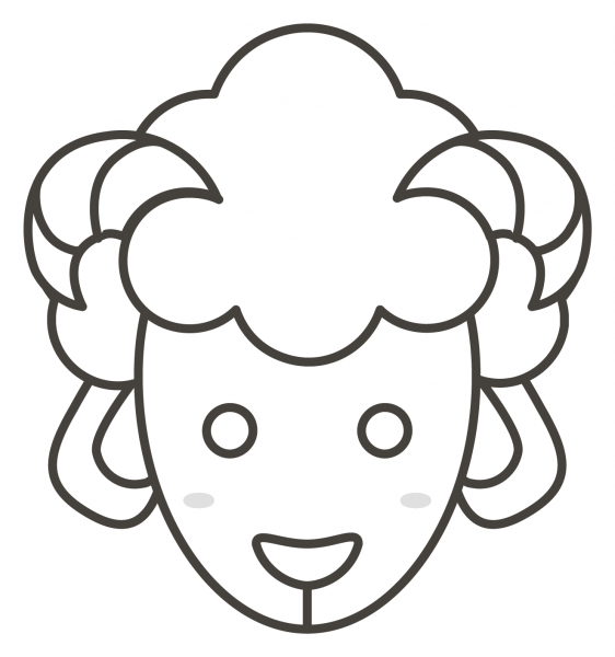 Ewe coloring page image