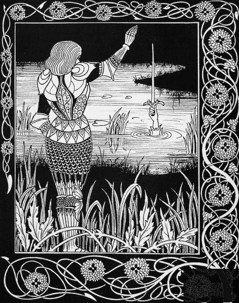 Excalibur in the Lake 2 coloring page image