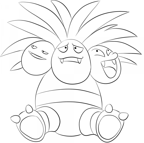 Exeggutor coloring page image
