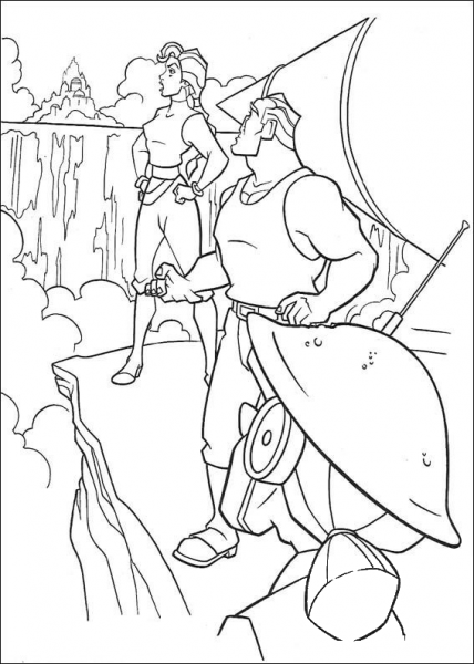 Exploration coloring page image