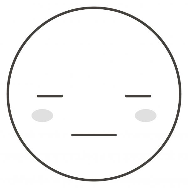 Expressionless Face coloring page image