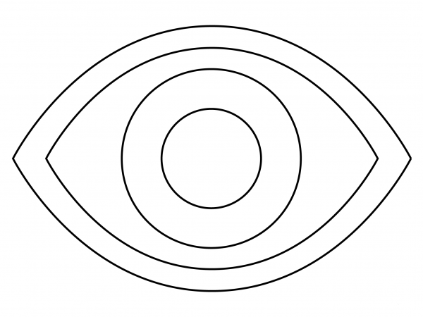 Eye coloring page image