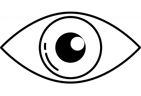 Eye coloring page image