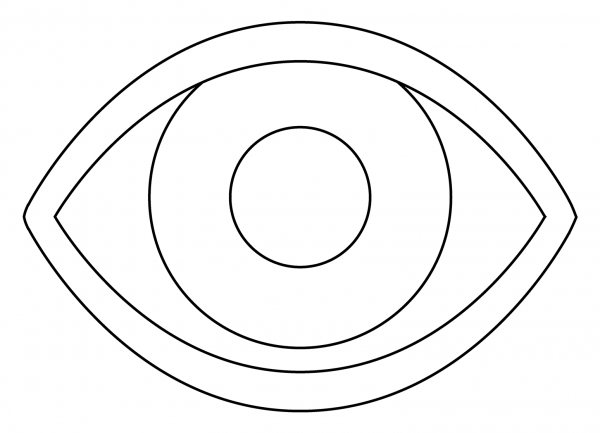 Eye Emoji coloring page image