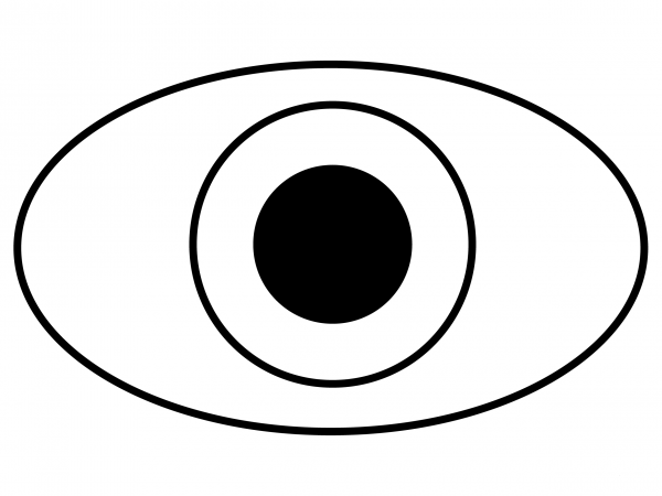 Eye Emoji coloring page image