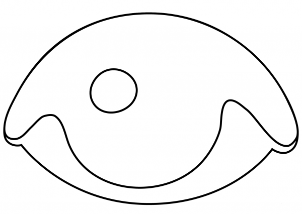 Eye Emoji coloring page image