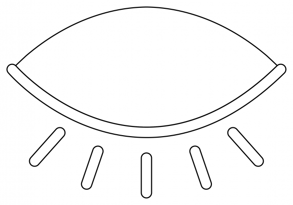 Eyelash coloring page image