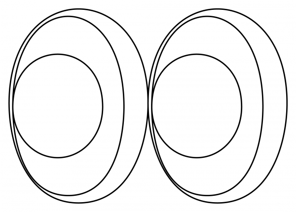 Eyes coloring page image