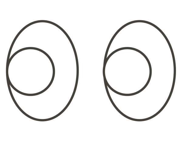 Eyes coloring page image