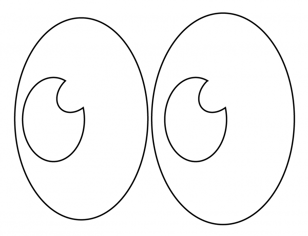 Eyes Emoji coloring page image