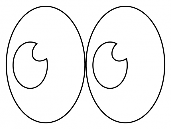 Eyes Emoji coloring page image