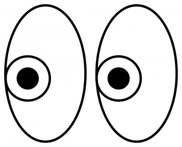 Eyes Emoji coloring page image