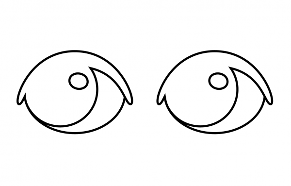 Eyes Emoji coloring page image