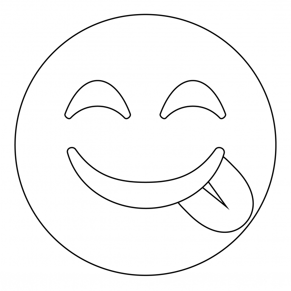 Face Savoring Food coloring page image
