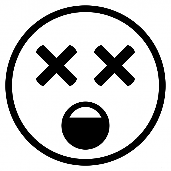 Face with Crossed out Eyes Emoji coloring page - ColouringPages