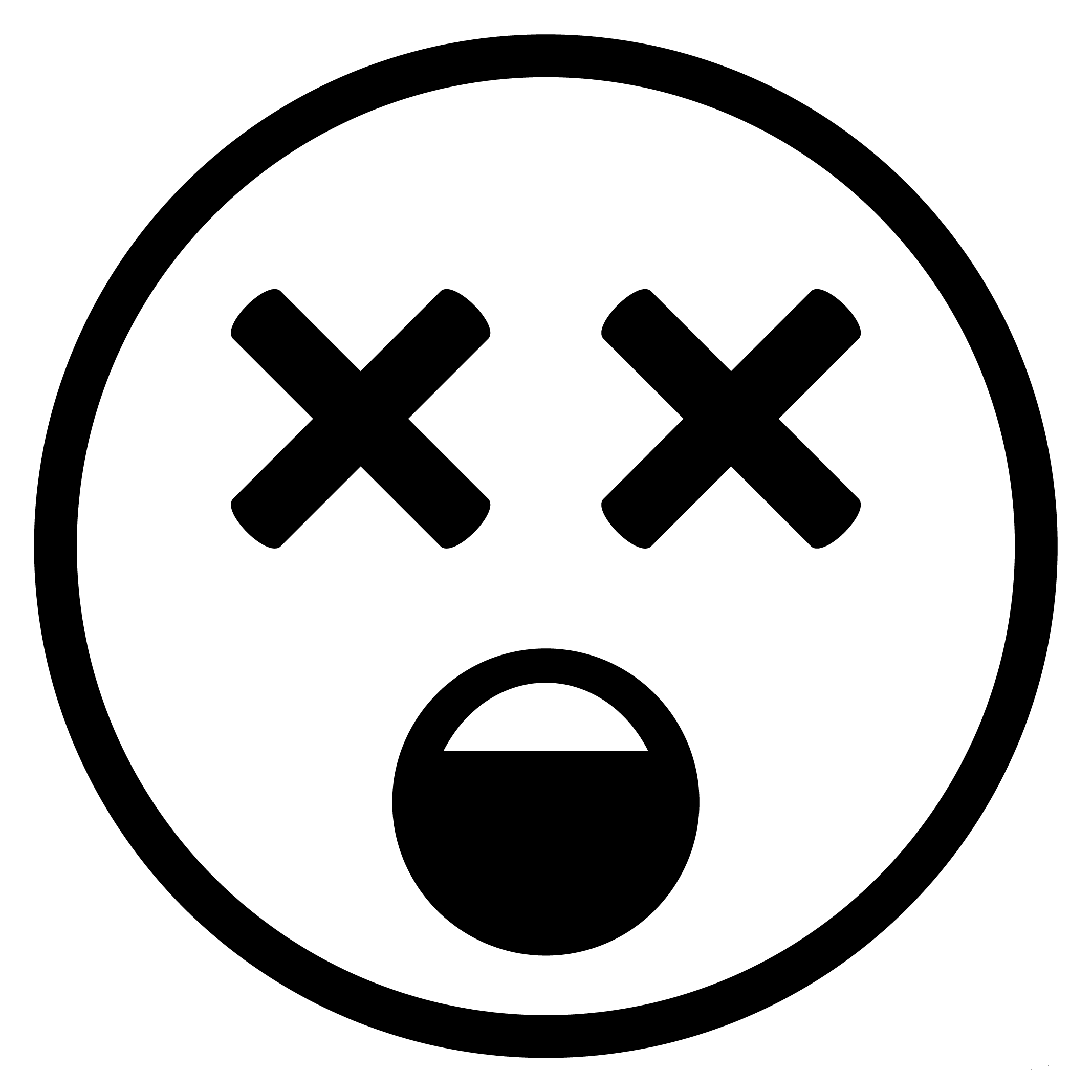 Face with Crossed out Eyes Emoji coloring page - ColouringPages