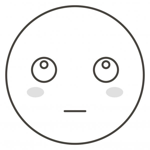 Face with Rolling Eyes coloring page image