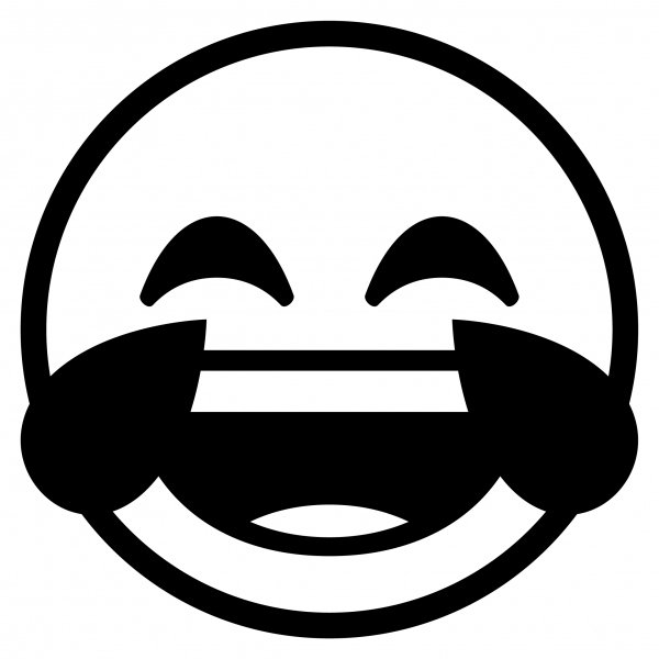 Face with Tears of Joy Emoji coloring page image