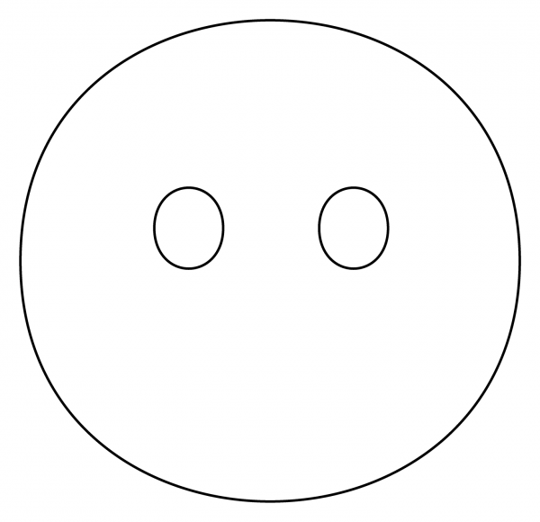 Face Without Mouth Emoji coloring page image