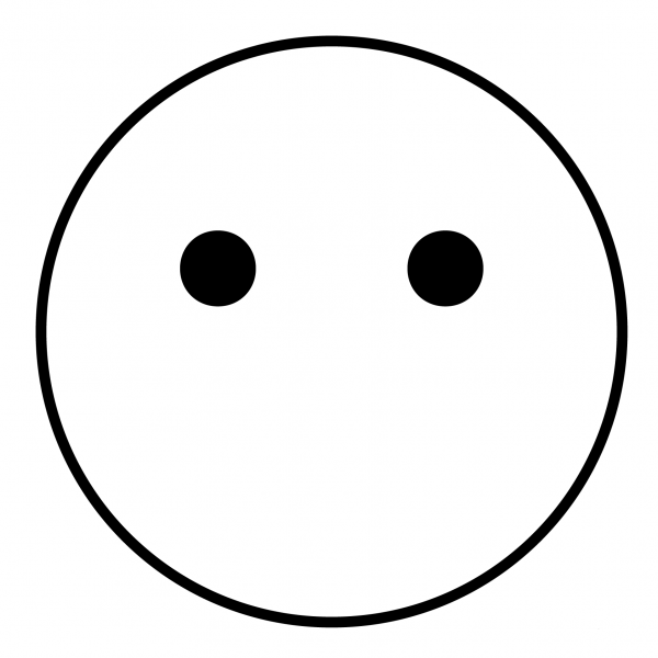 Face Without Mouth Emoji coloring page image