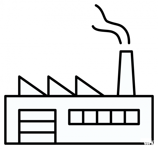 Factory Emoji coloring page image