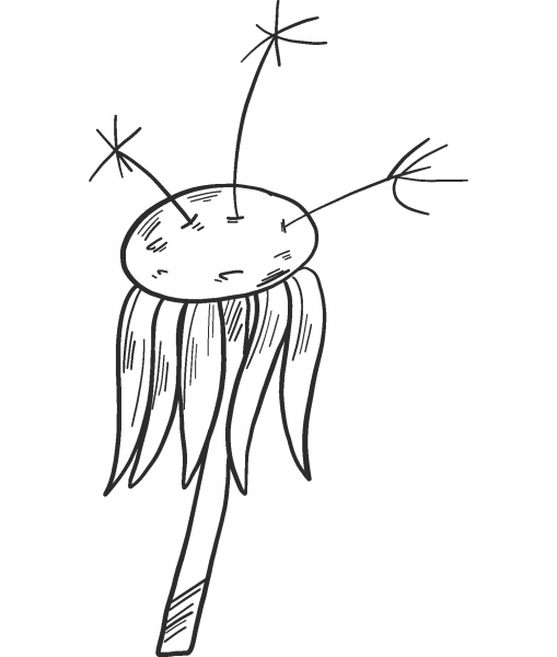 Fading Dandelion coloring page image