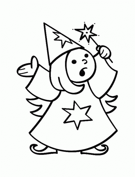 Fairy  coloring page image