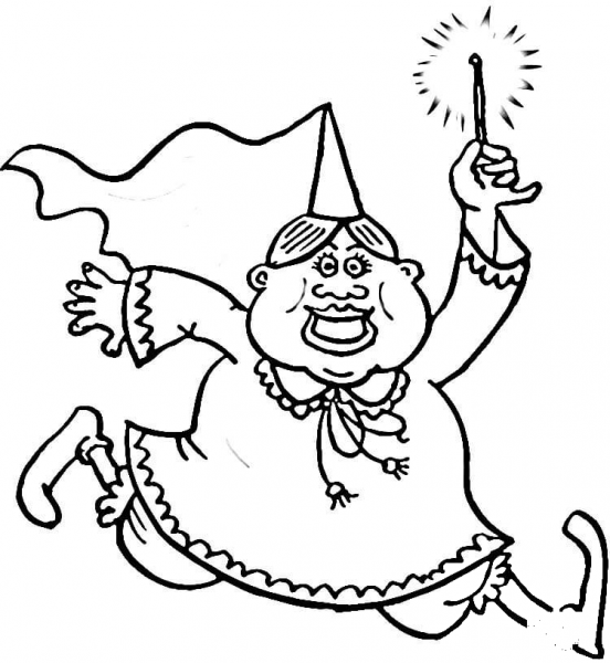 Fairy Tale Stick  coloring page image