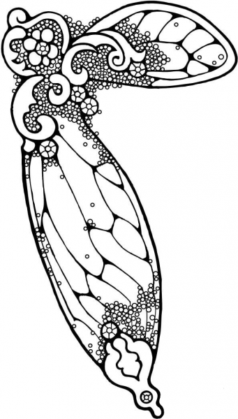 Fairy Wing coloring page image