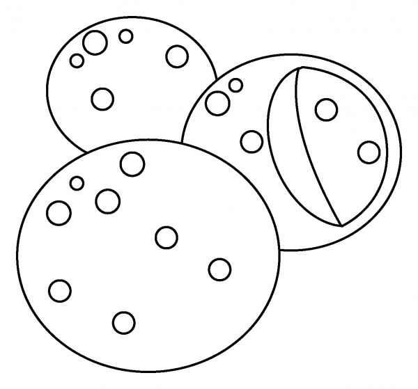 Falafel Emoji coloring page image