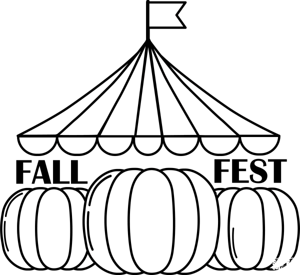 Fall Festival coloring page image