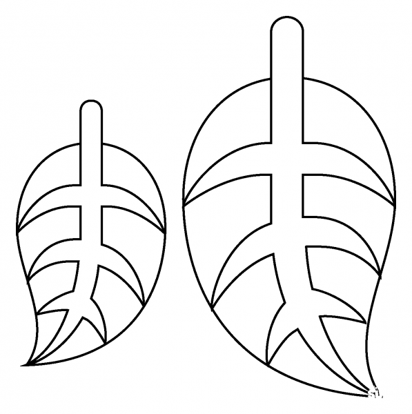 Fallen Leaf Emoji coloring page image